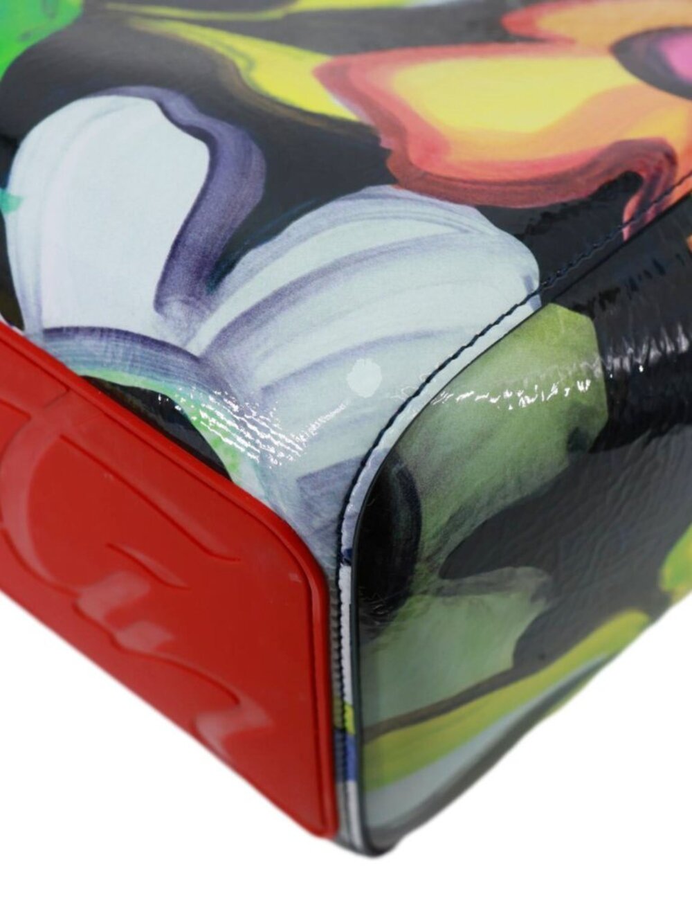 Christian Louboutin  Cabata Floral Leather Tote Bag Multicolor - Picture 7 of 15